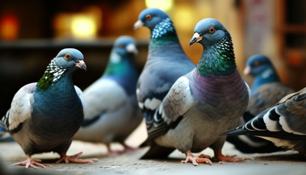 Being uncomfortable around new pigeons