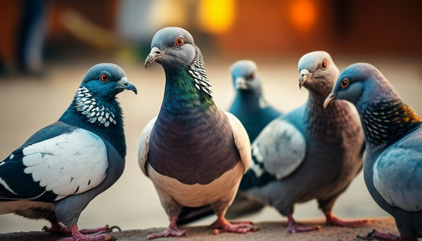 Let pigeons play out of their territory area