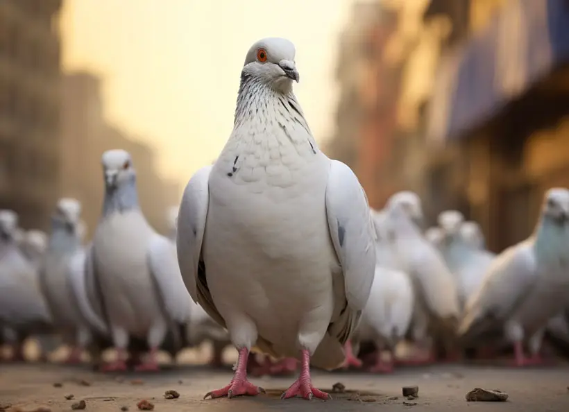 Tumblers pigeons