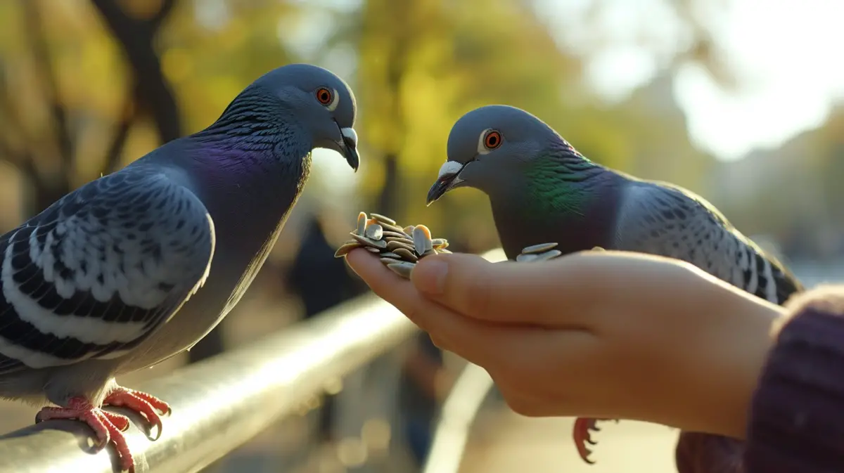 Pigeon Hand Feeding