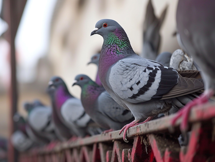 Pigeons Building Trust and Establishing a Bond