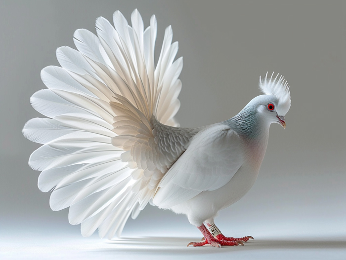 Regal Fantail pigeon