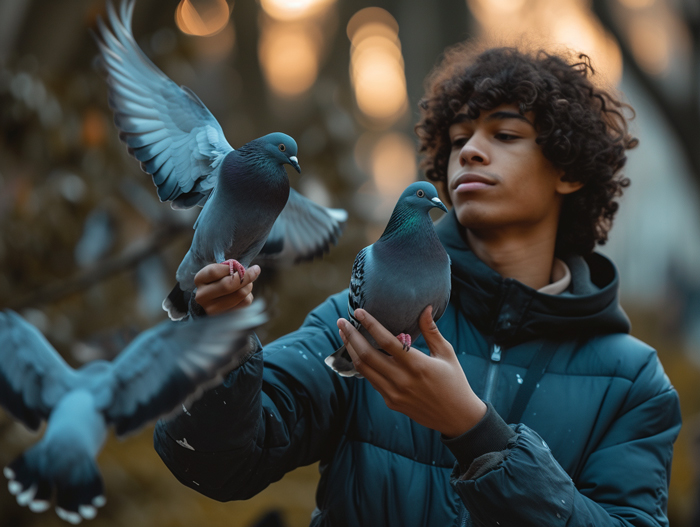 Techniques for Gentle Pigeon Petting
