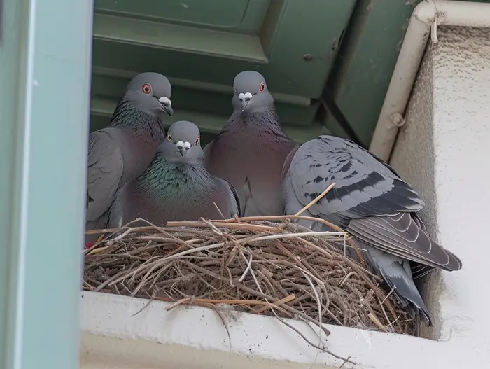 Cozy Nooks and Crannies pigeons
