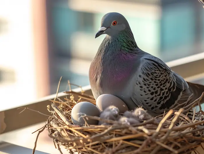 Pigeon Nesting Behavior