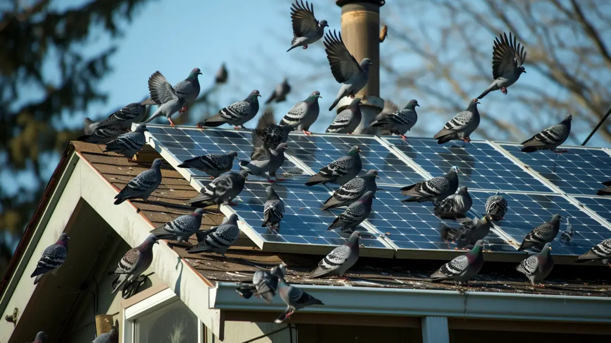 Pigeon Proofing Solar Panels