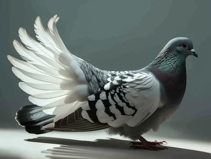 Secrets of Pigeons' Wings